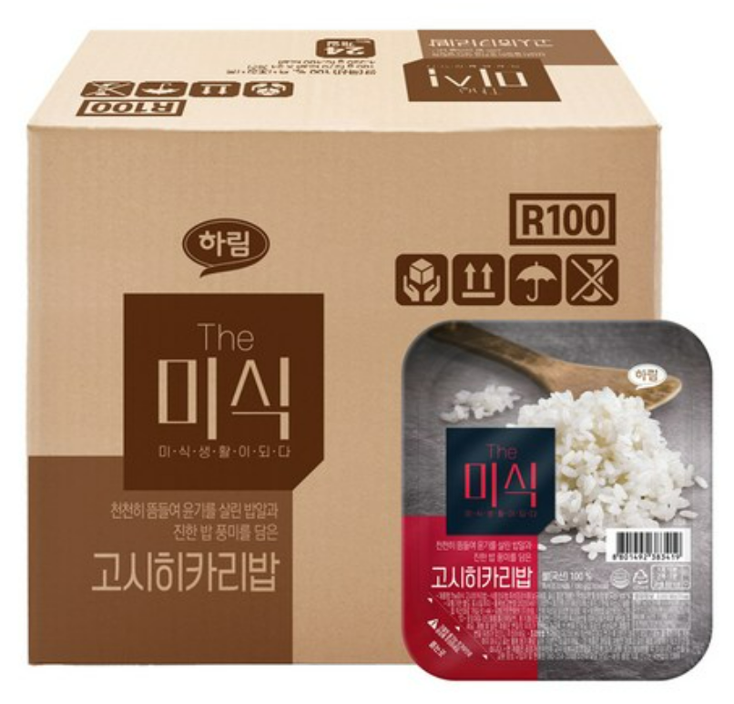 더미식 고시히카리밥 180g 24개 즉석밥 최저가 보러가기 제품 이미지