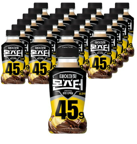 테이크핏 몬스터 초코바나나 350ml 24개｜단백질 음료 후기｜운동 식단 관리