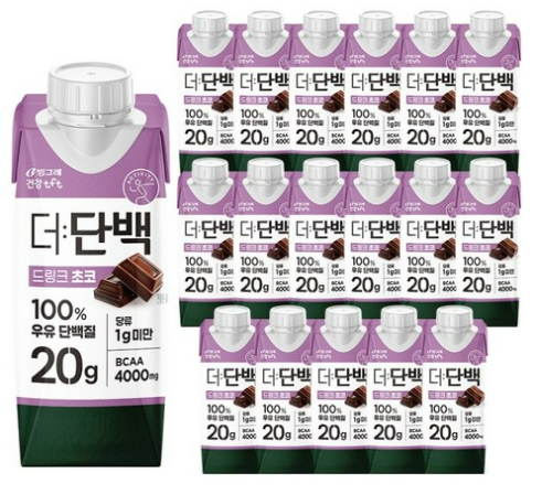 더단백 드링크 초코 250ml 18개 ｜ 단백질 음료 후기 ｜ 식단 관리 운동 필수템
