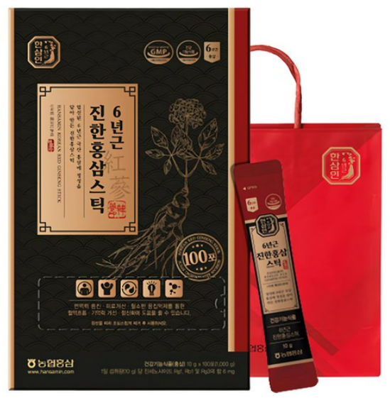 한삼인 6년근 진한홍삼스틱 1kg 선물용 쇼핑백 포함 추석 선물 할인정보 보러가기