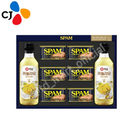 CJ 스팸 복합1호 선물세트 4세트 쇼핑백 포함 할인정보 보러가기