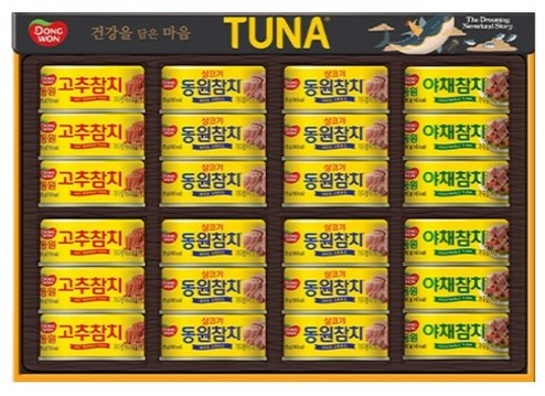 추석 선물세트 동원참치 O-24호 총 24개입 부직포백 포함 최저가 보러가기