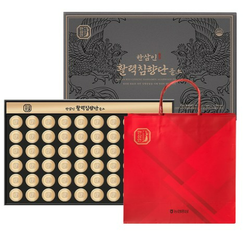 한삼인 활력침향단 골드 60환 225g 쇼핑백 포함 선물용 최저가 보러가기